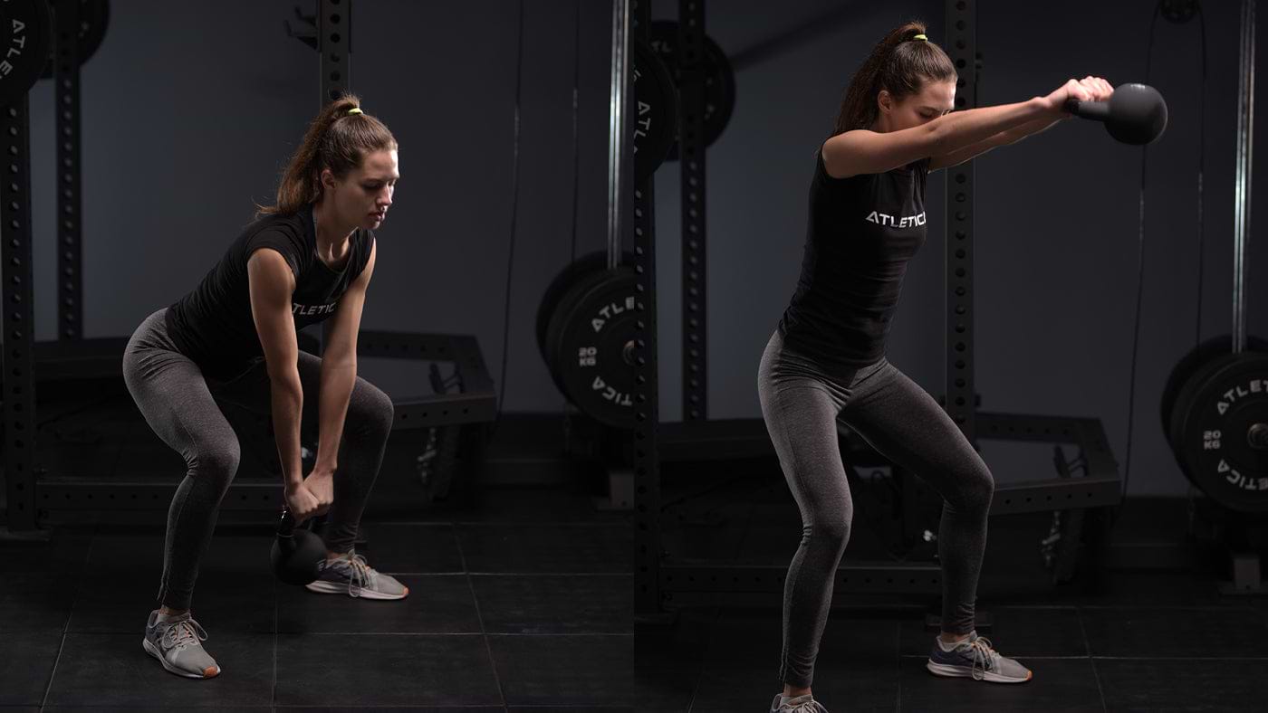 Kettlebells Workout in the Gym