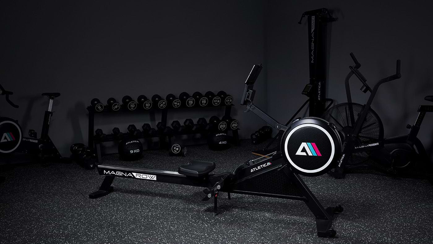 rowing ergometer on floor protection