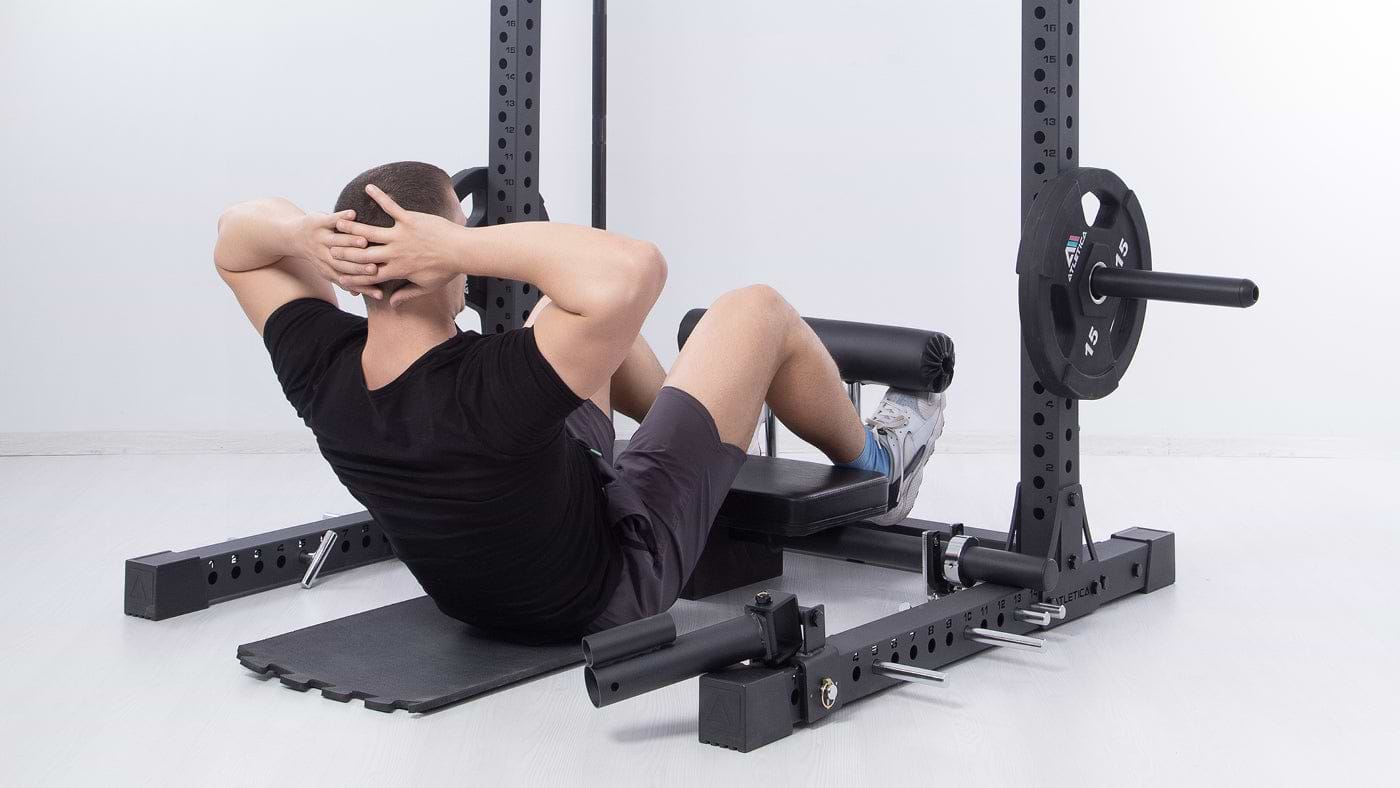 Hüftschmerzen Übungen am Power Rack