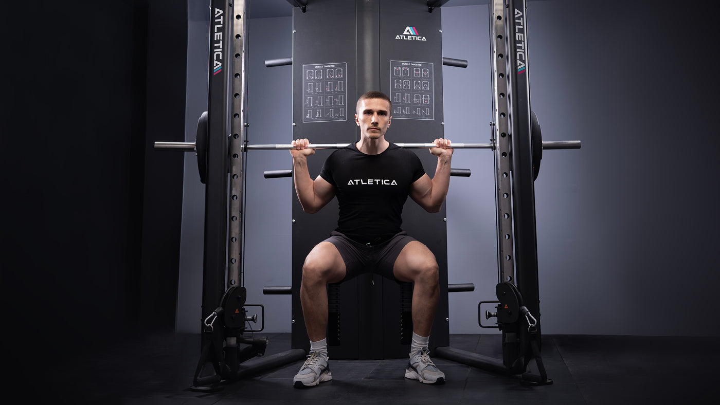 Back Squats an der Multipresse