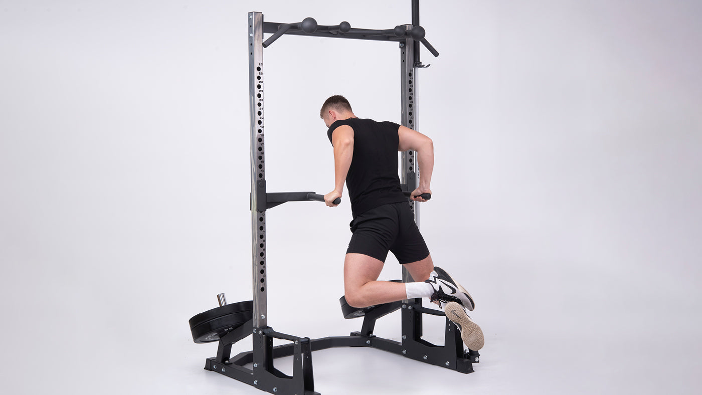 Dips on the R7 Power Rack