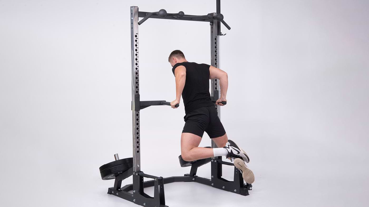 Dips on the R7 Power Rack