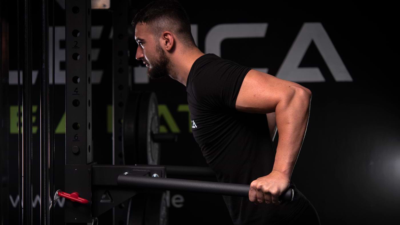 Dips on the power rack