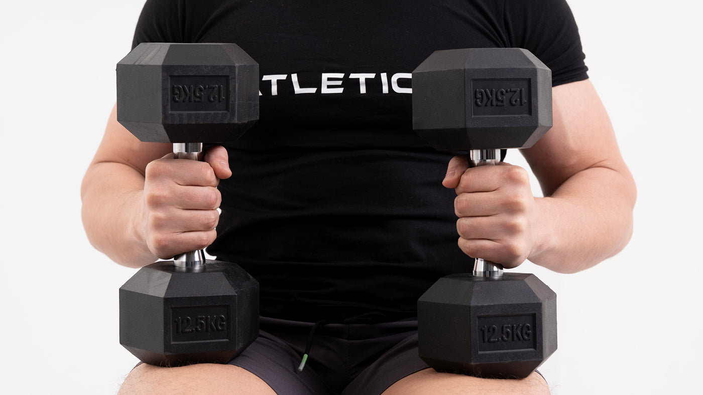 Hexagon dumbbells from Atletica