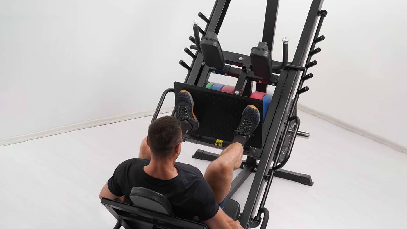 Leg press workout