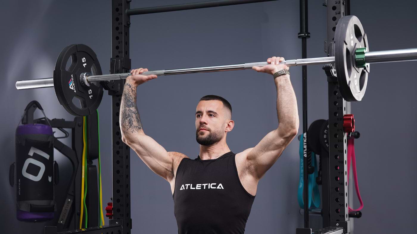 Langhanteltraining mit Gripper Plates von Atletica