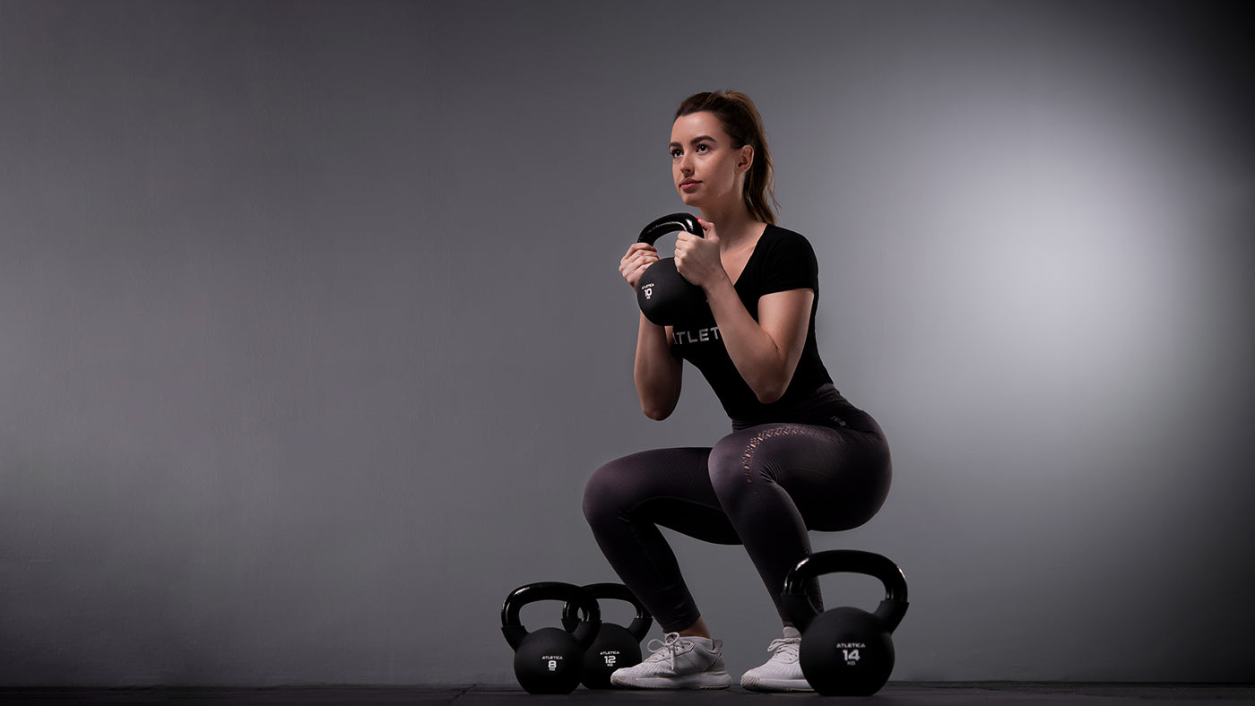 Kniebeuge mit Kettlebells