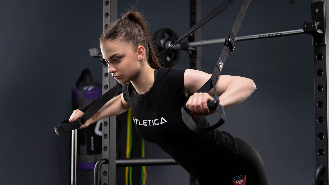 Schlingentrainer am Power Rack