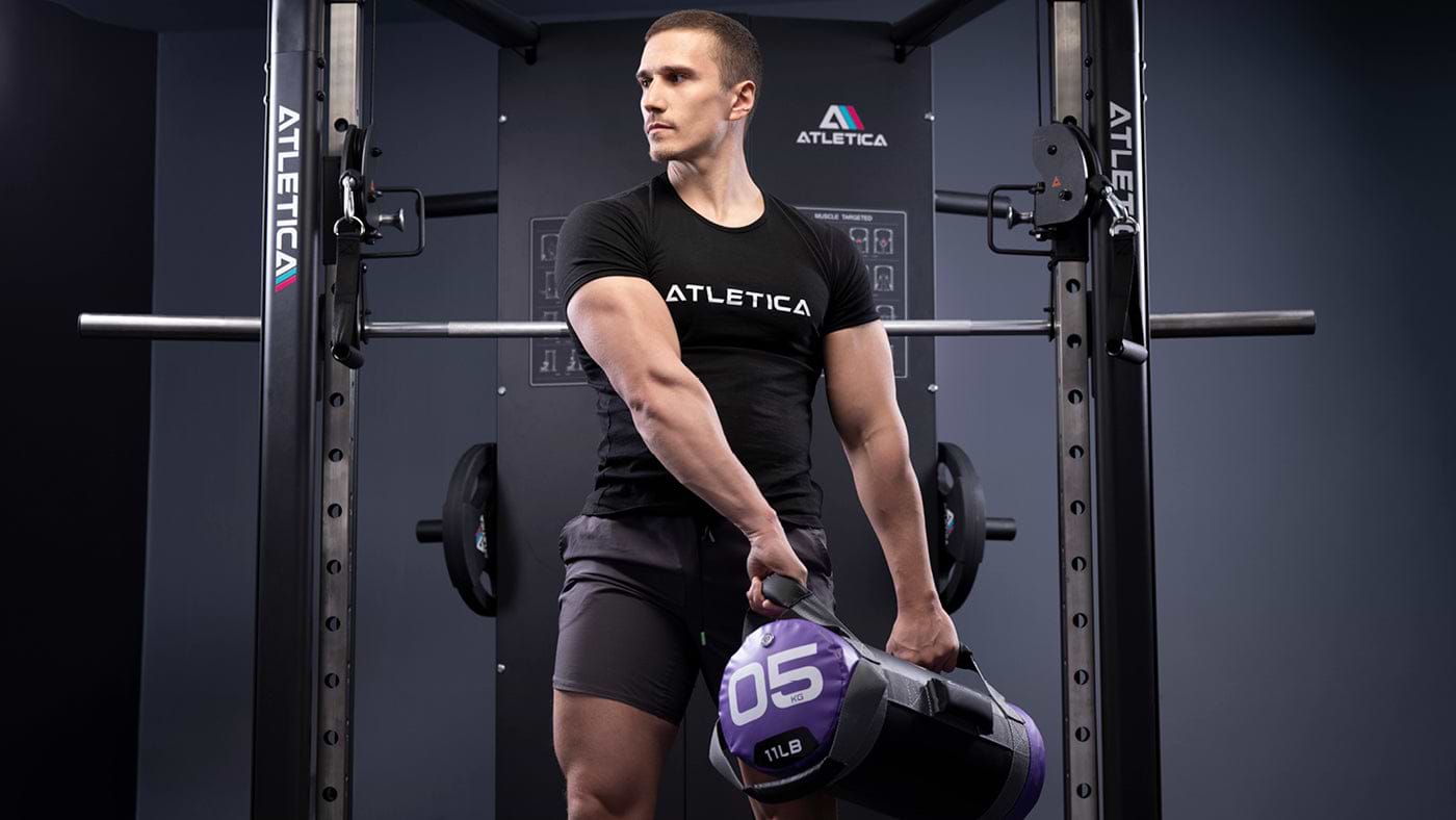 Körperfett reduzieren Sandbag Training