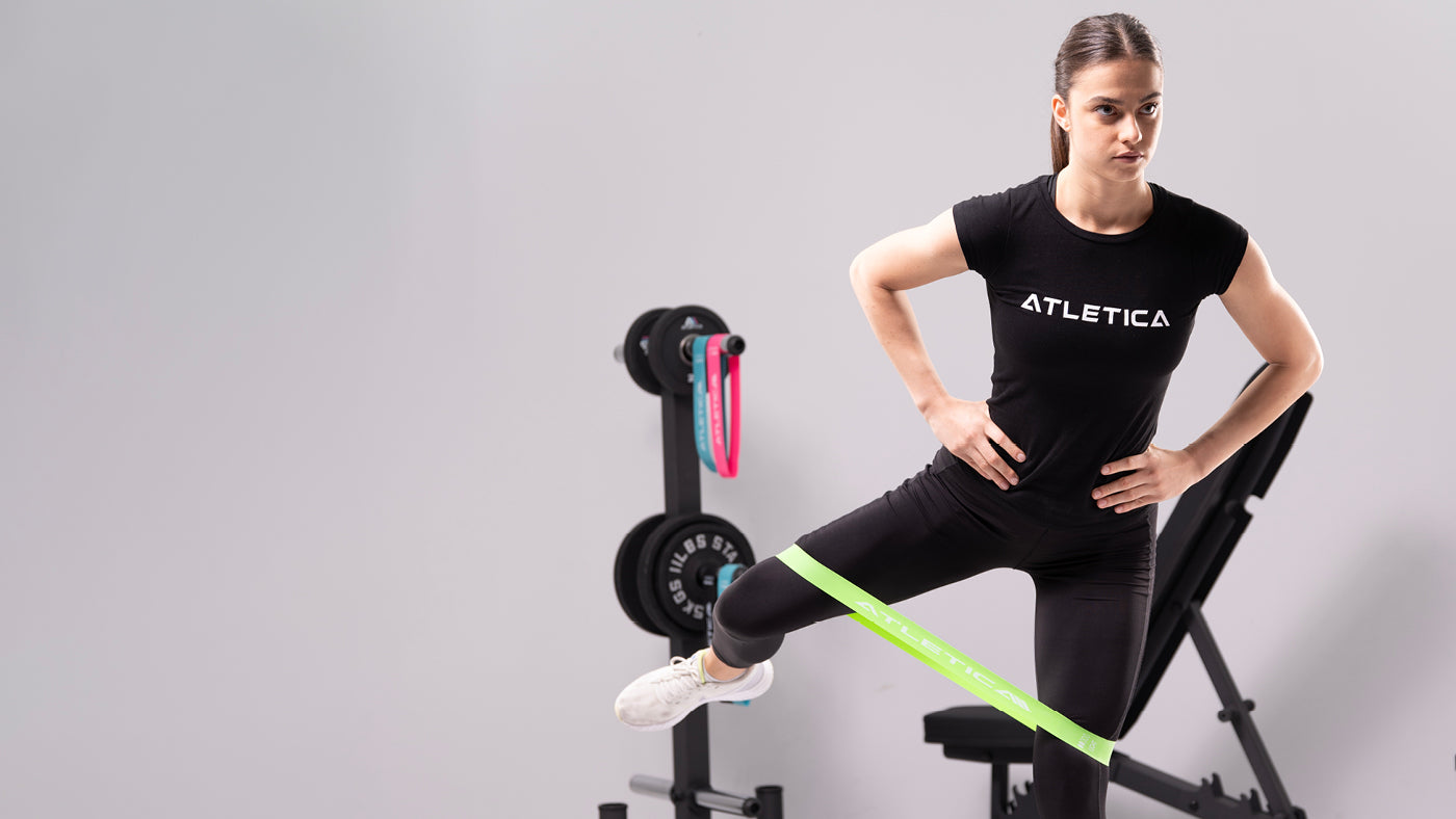 Side Leg Raises mit Resistance Band