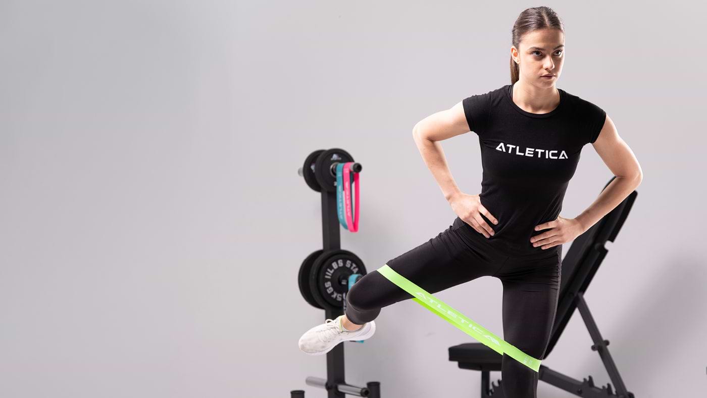 Side Leg Raises mit Resistance Band