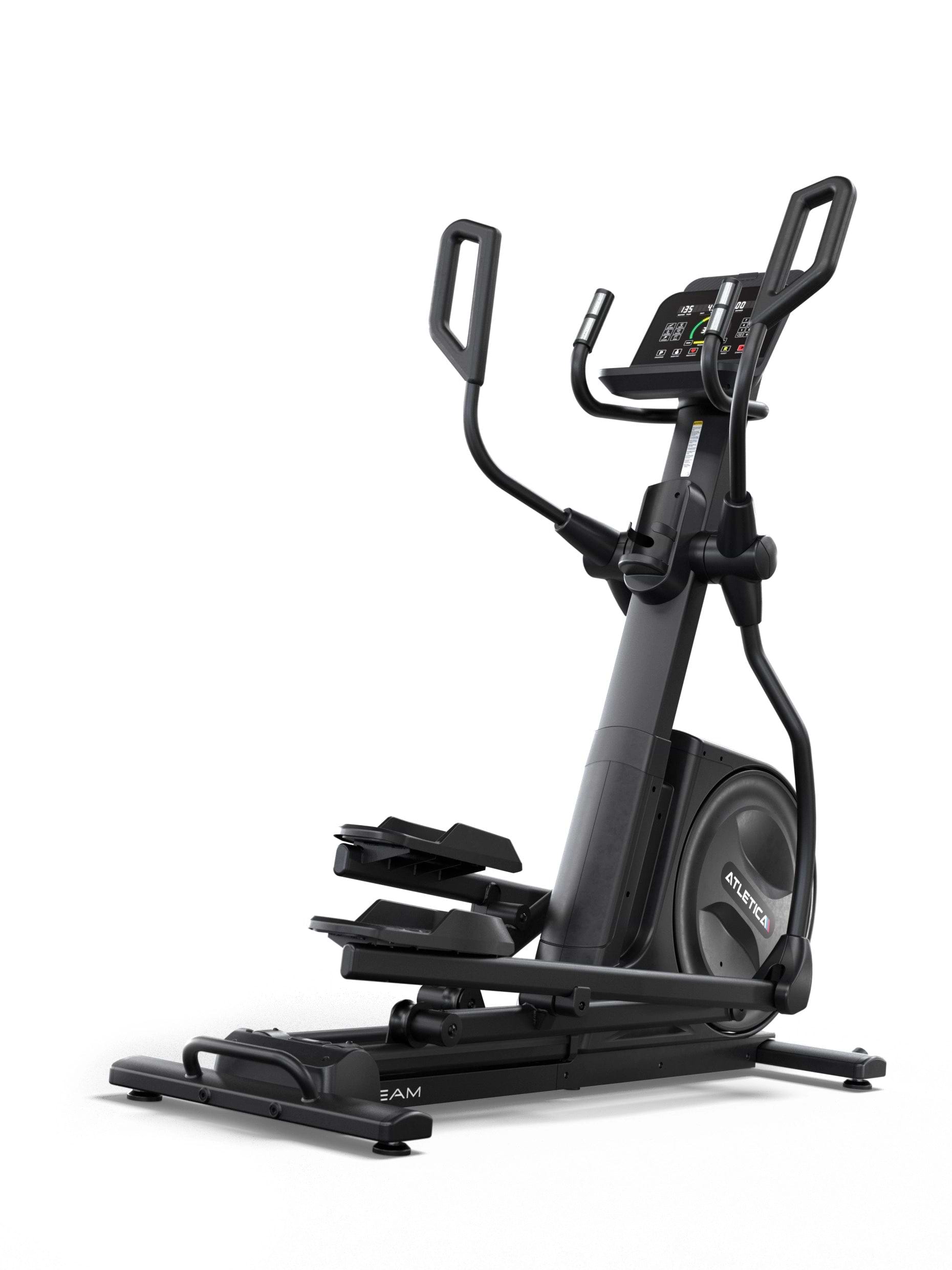 Crosstrainer Cardiogerät Beam: Neues Heimtrainer Modell 2025 | Fitnessstudio Look & Feel | Ellipsentrainer in premium Qualität und Konnektivität | 15'' Zoll LED Matrix Cockpit | Polar Chipset
