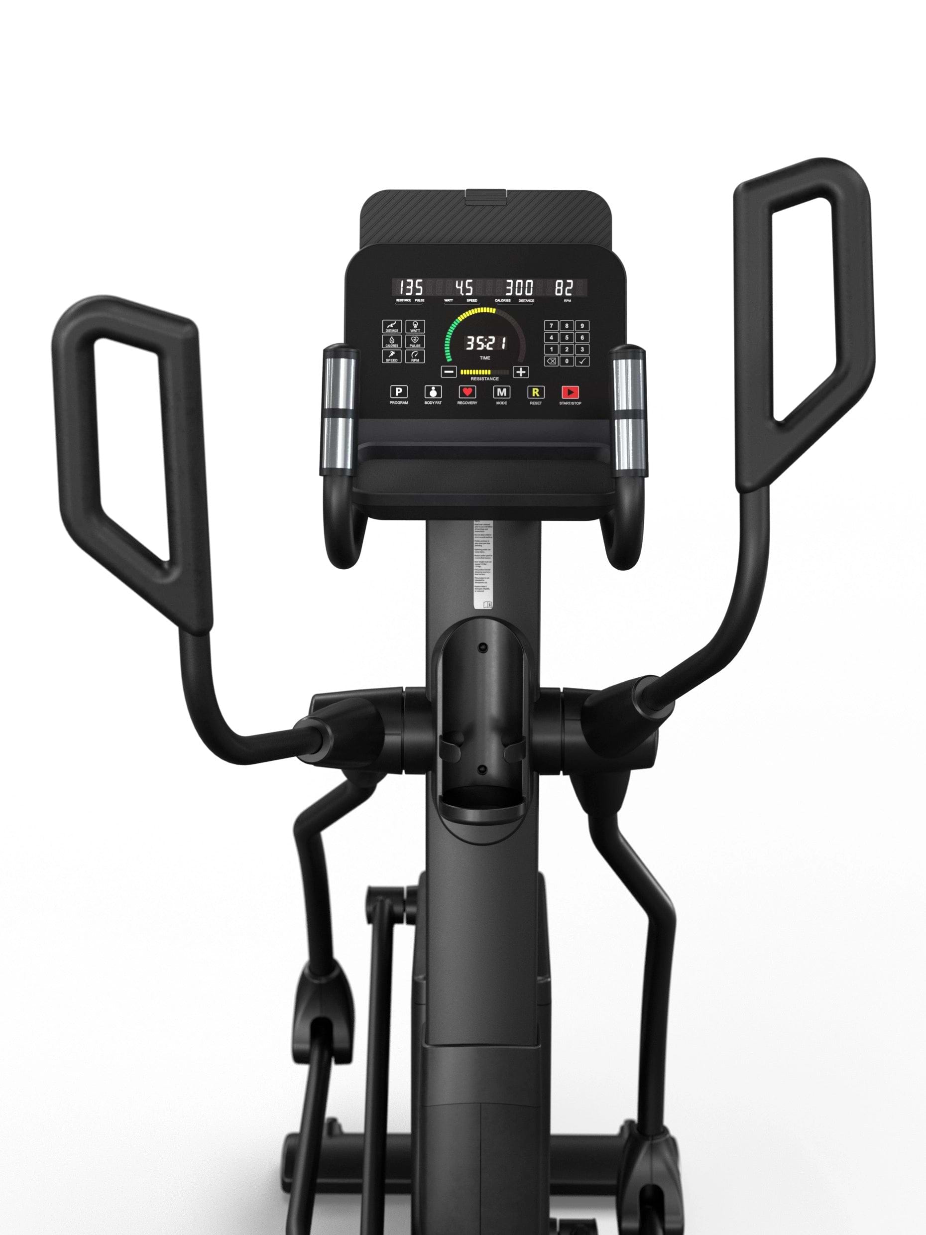 Crosstrainer Cardiogerät Beam: Neues Heimtrainer Modell 2025 | Fitnessstudio Look & Feel | Ellipsentrainer in premium Qualität und Konnektivität | 15'' Zoll LED Matrix Cockpit | Polar Chipset