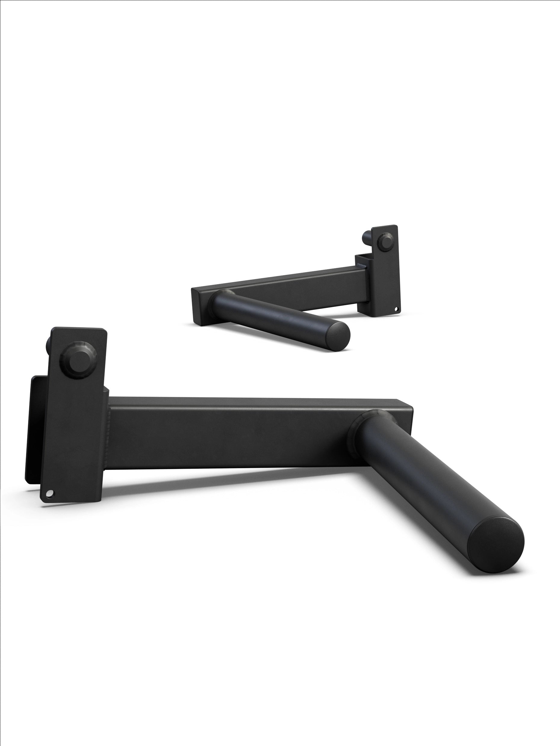 ATLETICA R5 Dip Bar – Schrägansicht beider Einheiten, kompaktes und langlebiges Design