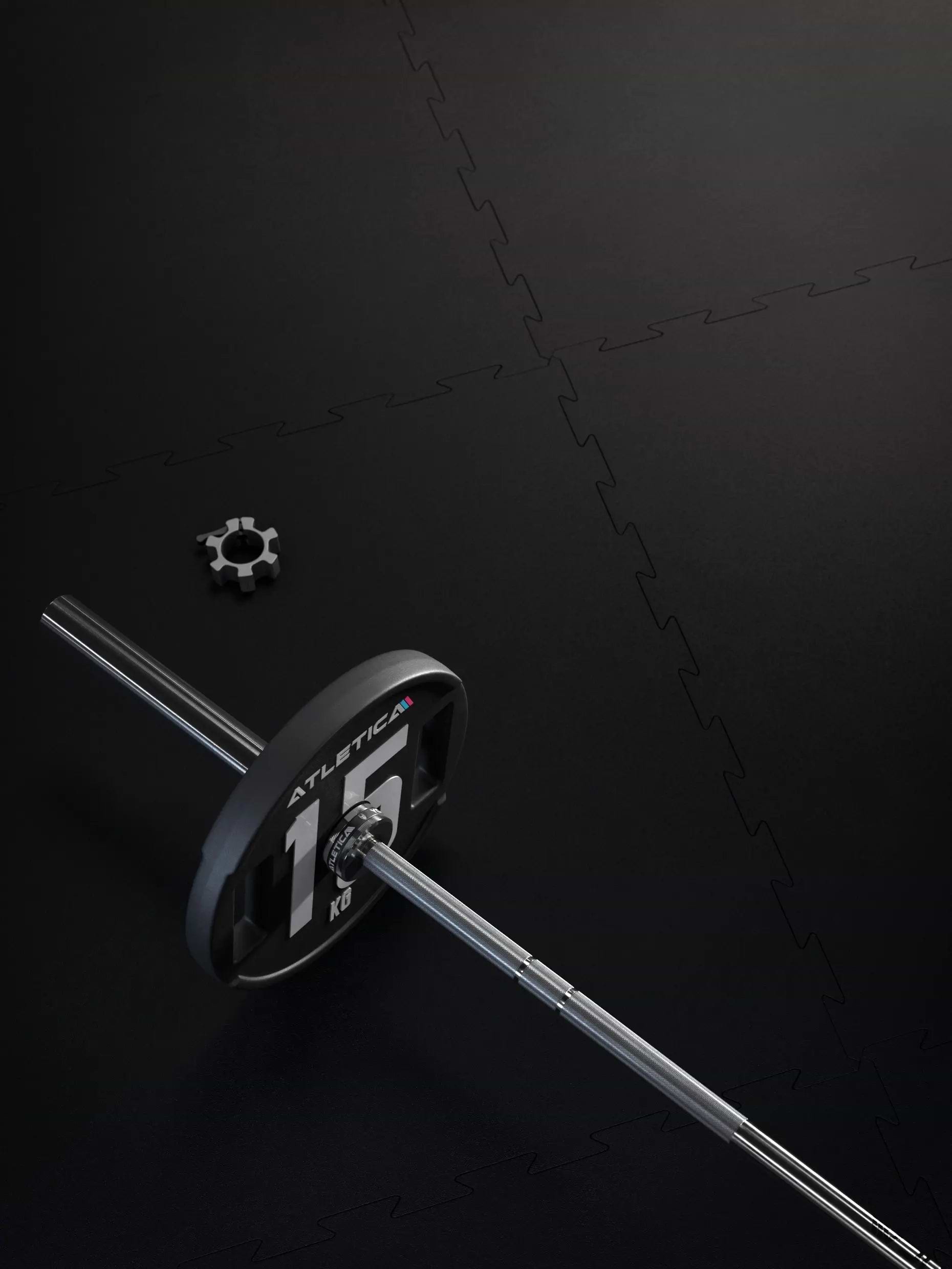 ATLETICA FlexProtect Puzzlematte 8mm 100×100cm – Schutz vor Gewichts-Drops beim Hanteltraining