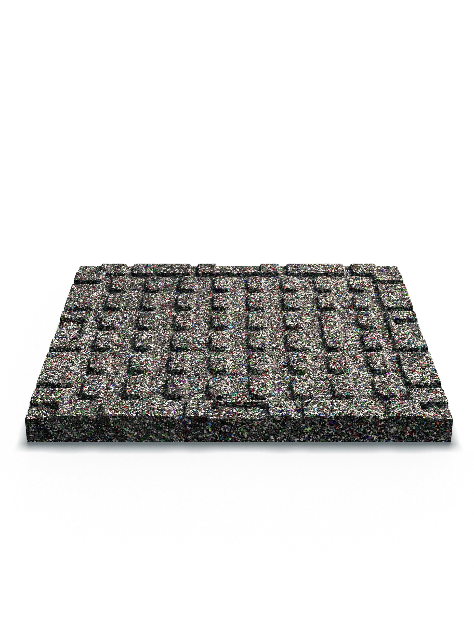 Feingranulat Oberfläche | Steck-Verbundsystem | Zwei Schutzlagen sowie Air-Cushion Dämpfung | 35mm Stärke | 50x50cm