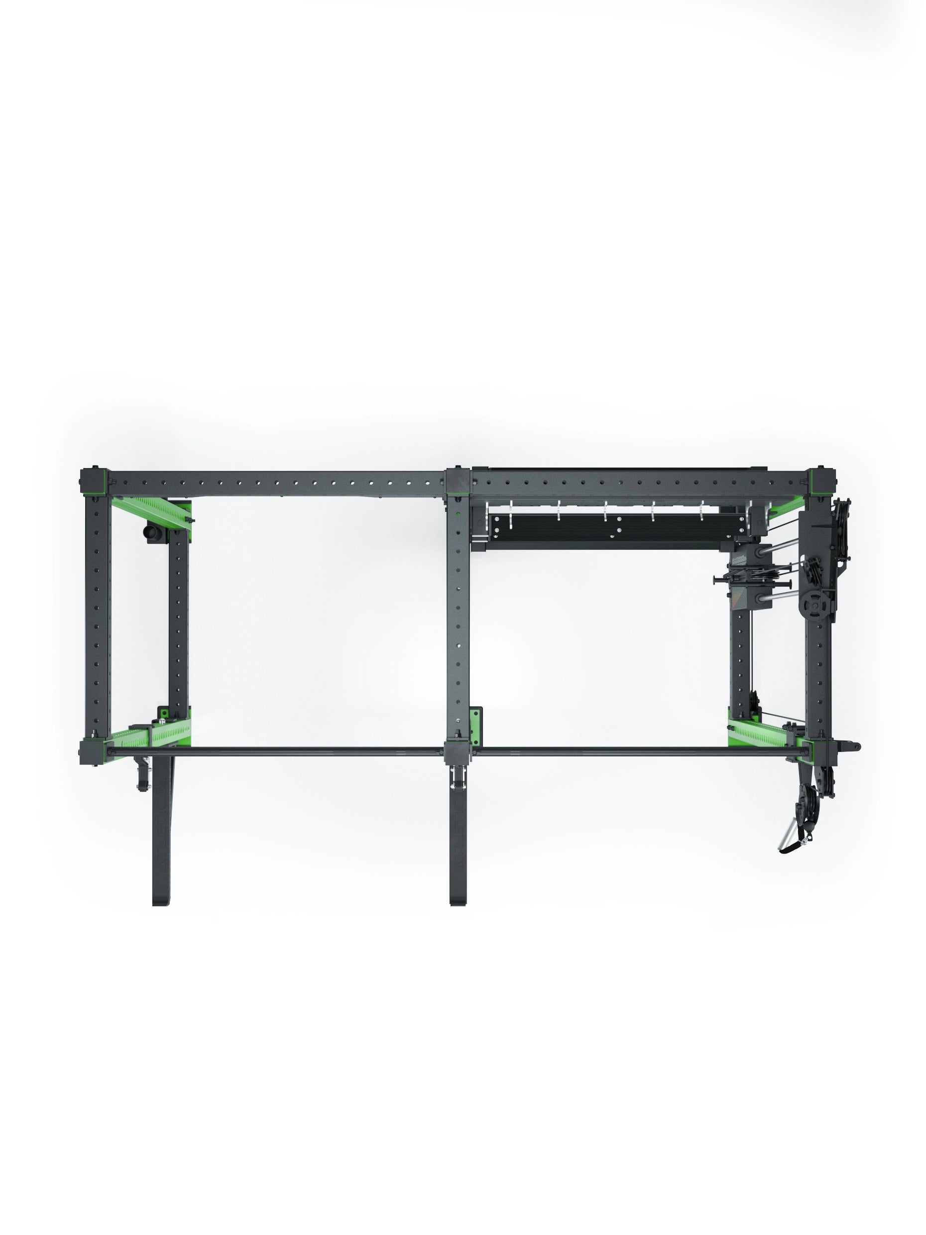 R8 Falcon R – kompaktes Power Rack mit Kabelzug, 90-kg-Gewichtsblock (2,5-kg-Sprünge) & komplettem Storage-System – ideal für Studios & PT.
