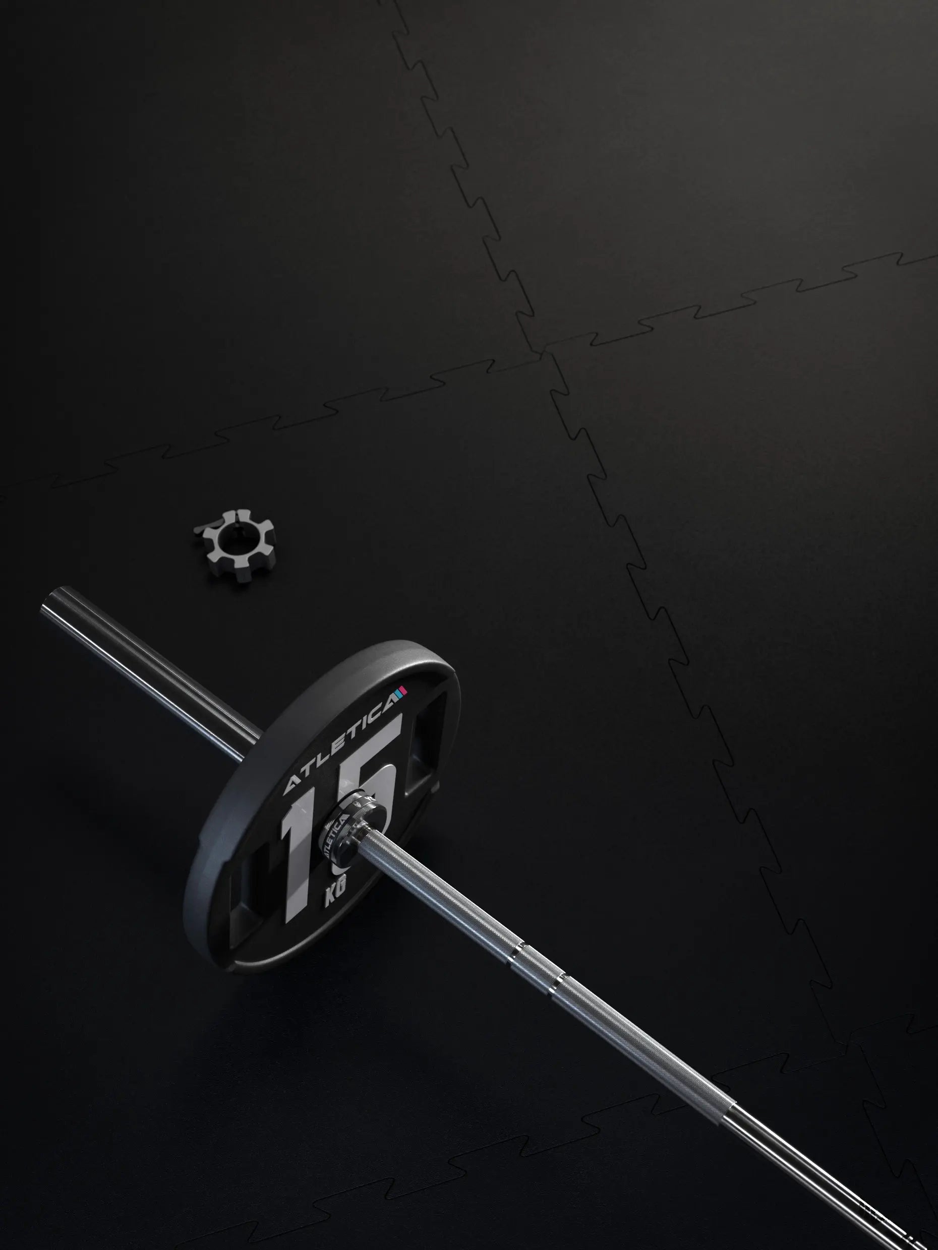 ATLETICA FlexProtect Puzzlematte 10mm 100×100cm – Schutz vor Gewichts-Drops beim Hanteltraining