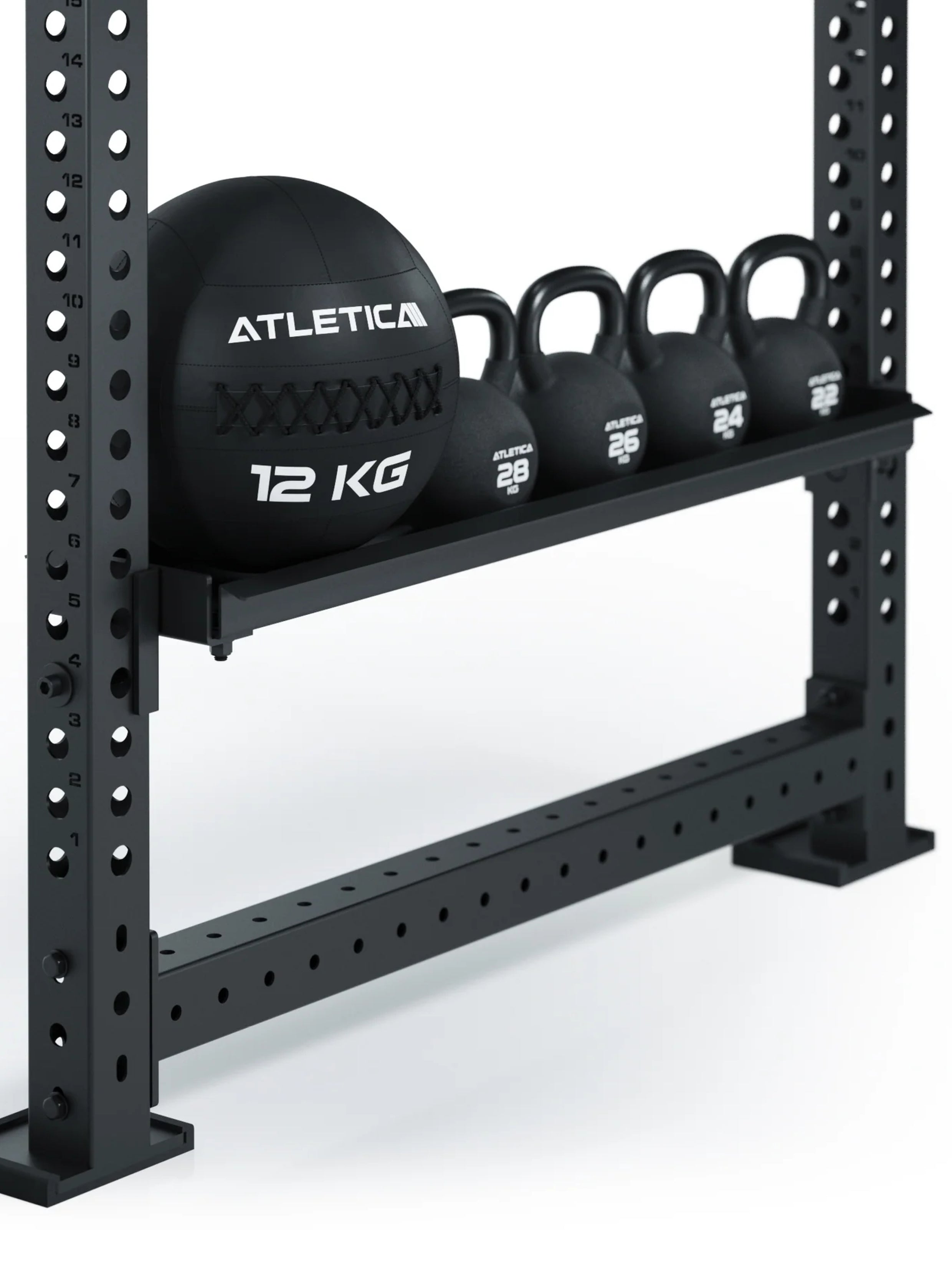 Power Racks Zubehör: Vorhandener Platz optimal genutzt | Sorgt für Ordnung | Hohe Tragkraft