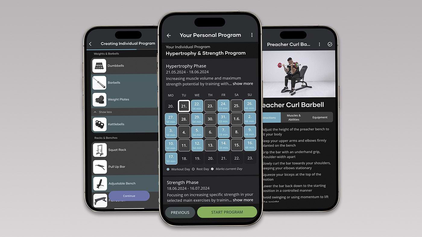 Fitness App von Atletica