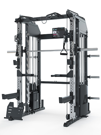 Atletica Fallout Kraftstation PRO mit Cross-Over-Kabelzug, Power Rack und Smith Machine