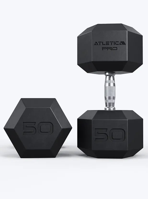 Hexagon Kurzhanteln Pro von Atletica, 50kg Paar