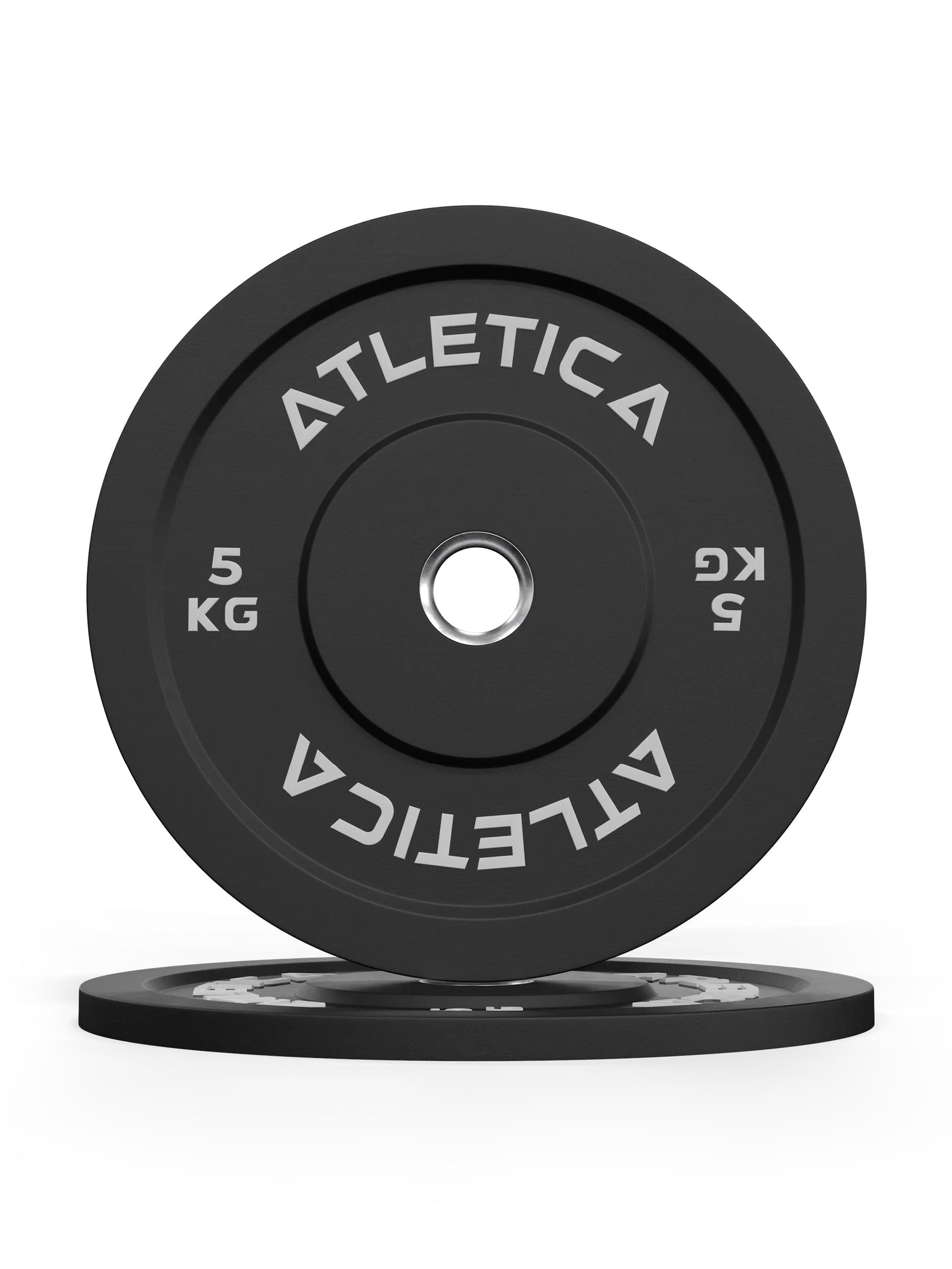 Gewichte > Bumper platesBumper Plates | 50mm (Paar)geräusch- und stoßdämpfende Vollgummi-Ummantelung | Härtetyp 90 | Paarweise verkauft | Ø 50 mm Edelstahlring 