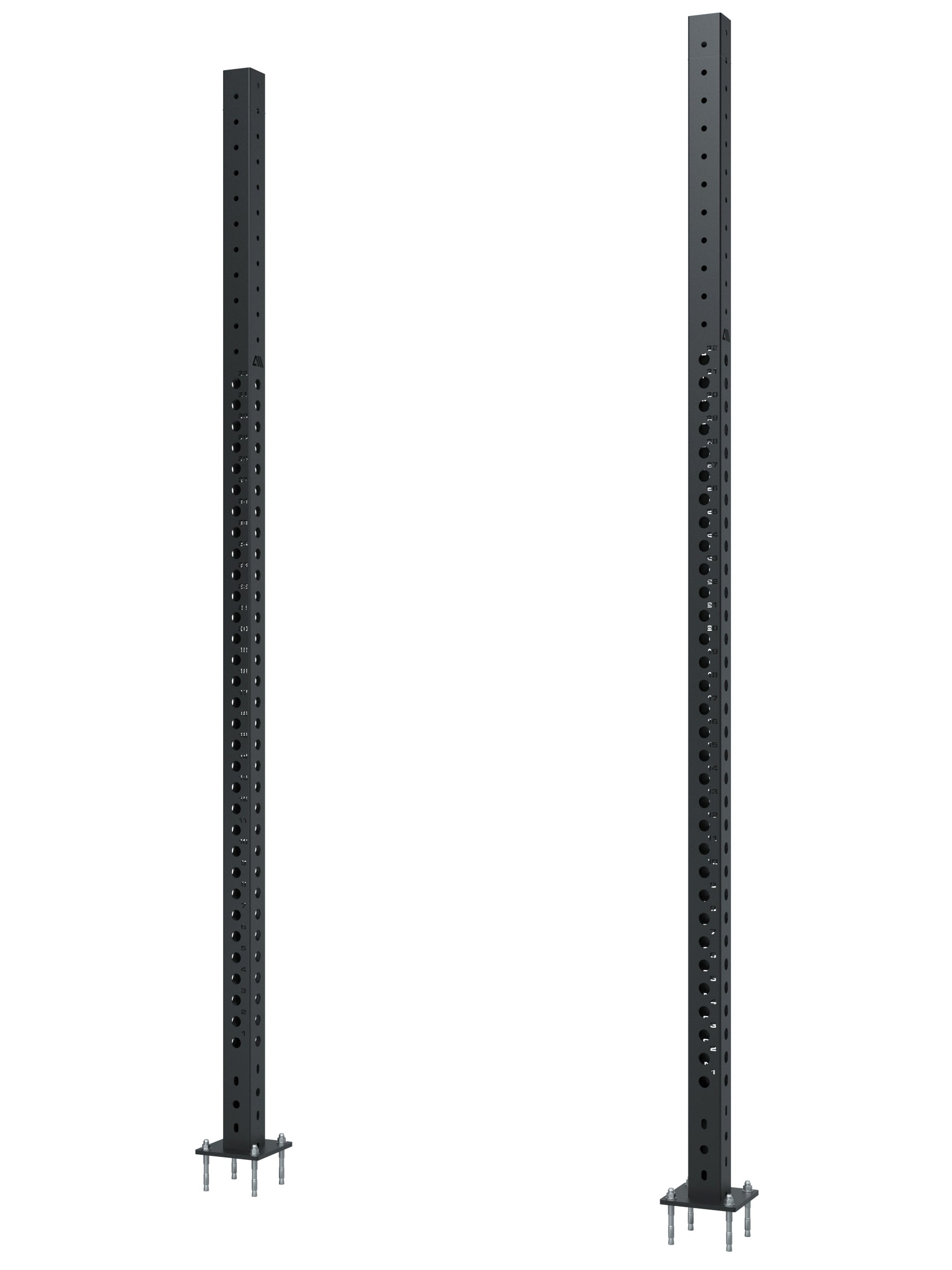 Bolzenanker Set für die Verankerung der Uprights für Jade und JadeWall Outdoor Power Rack in Zement und Beton