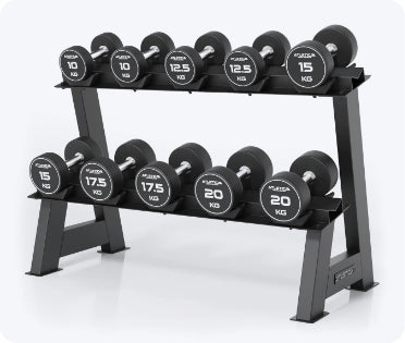 Rundhanteln auf Rundhantelablage