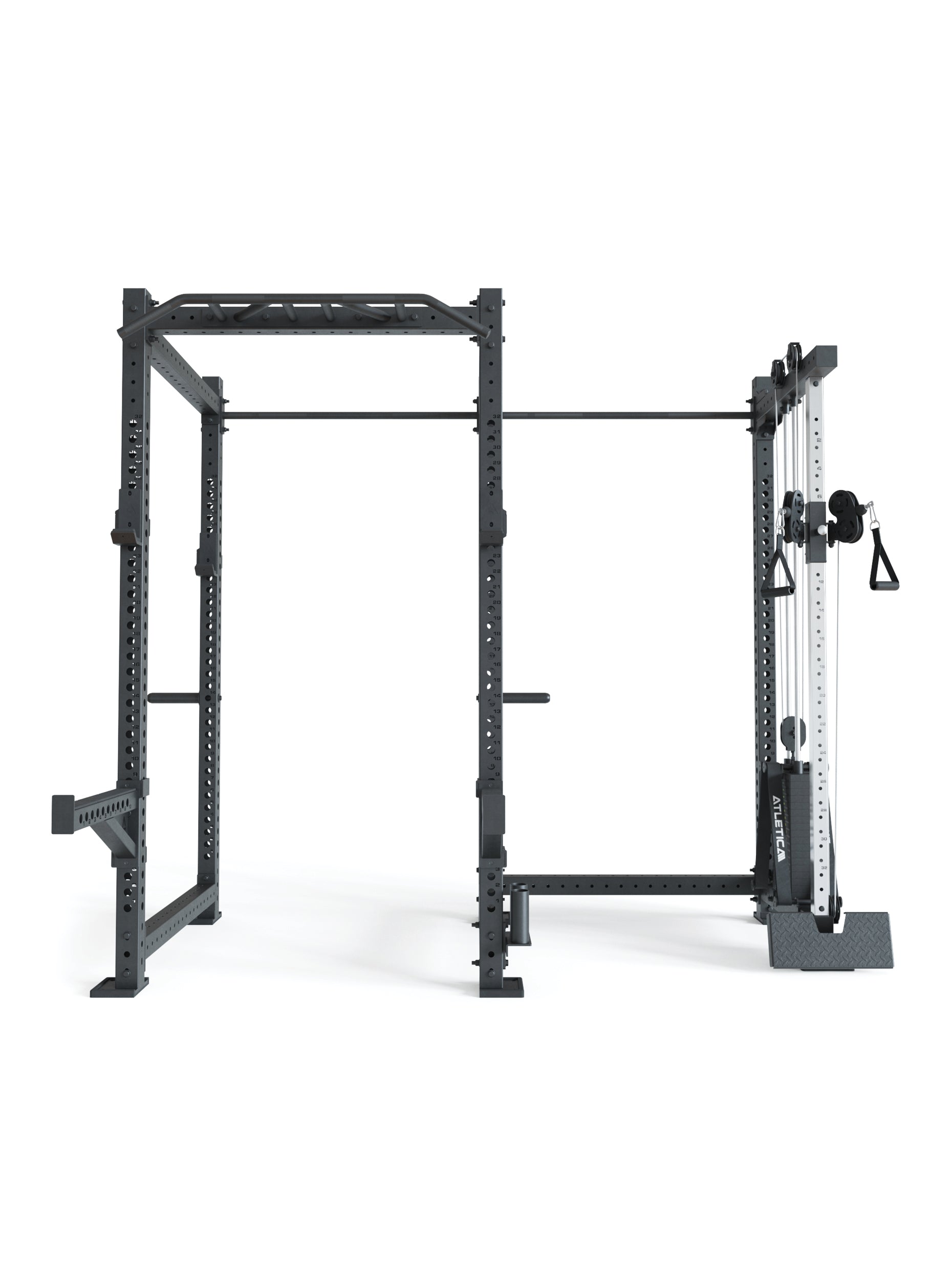 Power Rack R8-Drift PRO: Squat Rack mit Kabelzug 