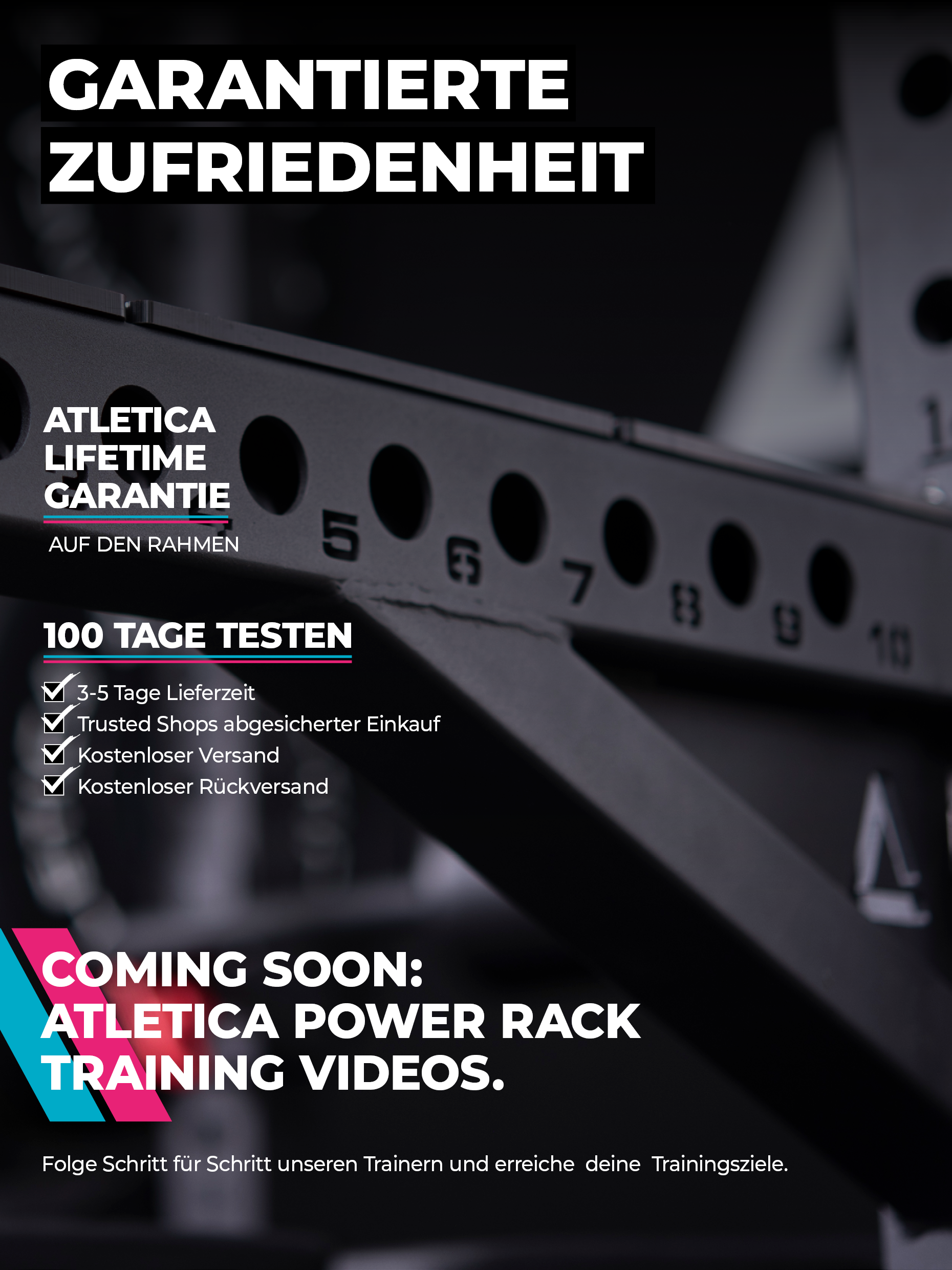 Power Rack Base1 R8 Serie: Kraftstation Studioqualität | J-Hooks & Pull-Up Bar inklusive