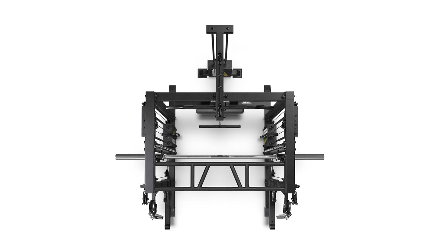 R7 EVO Fighter Power Rack – vy uppifrån av buren