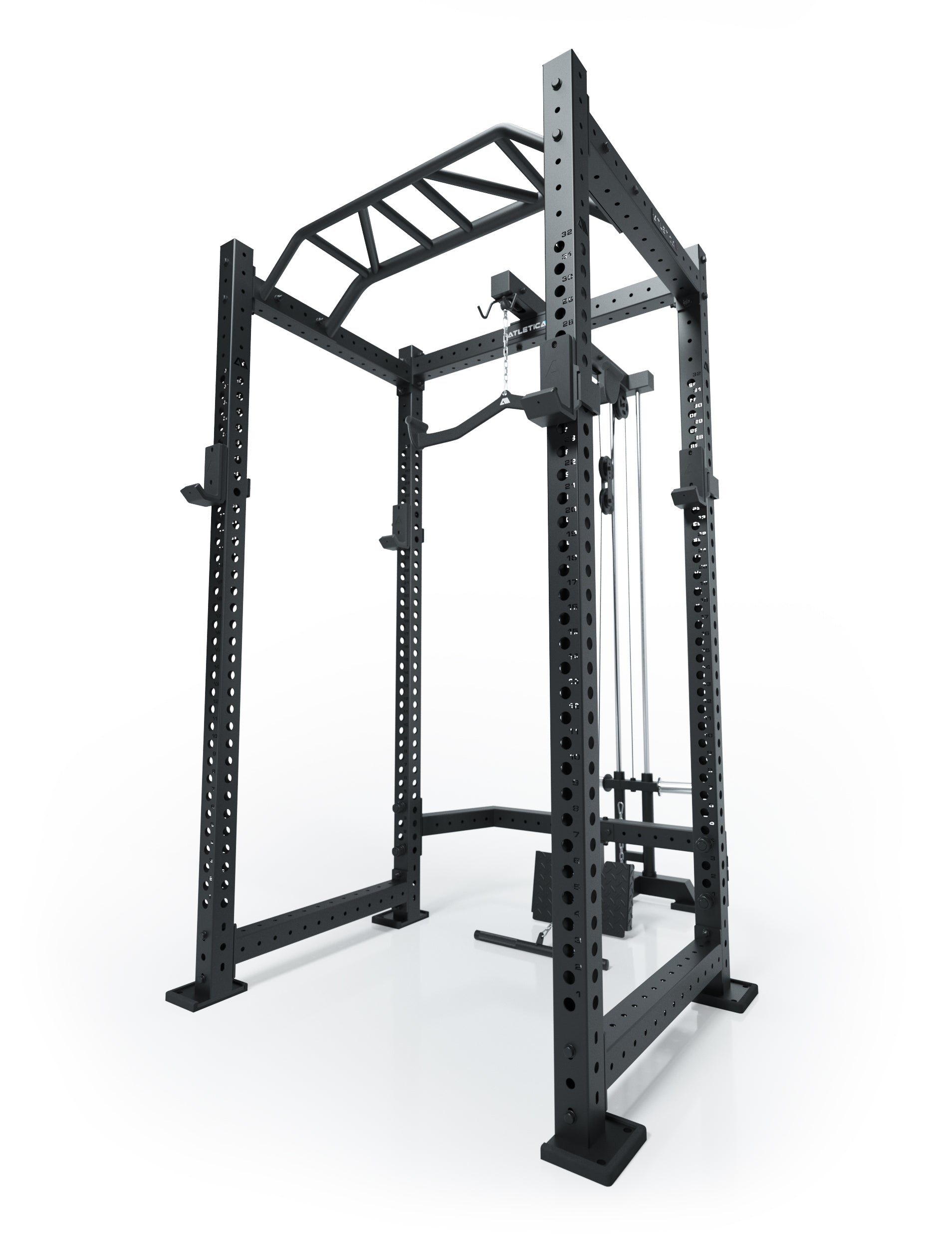 R8 BlackHawk Power Rack in schwarz