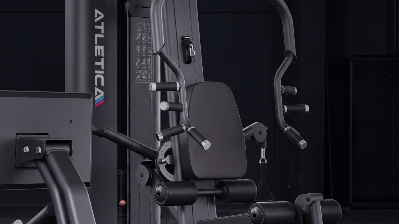 Atletica X-Tron Multigym-station, nærbillede af sædet
