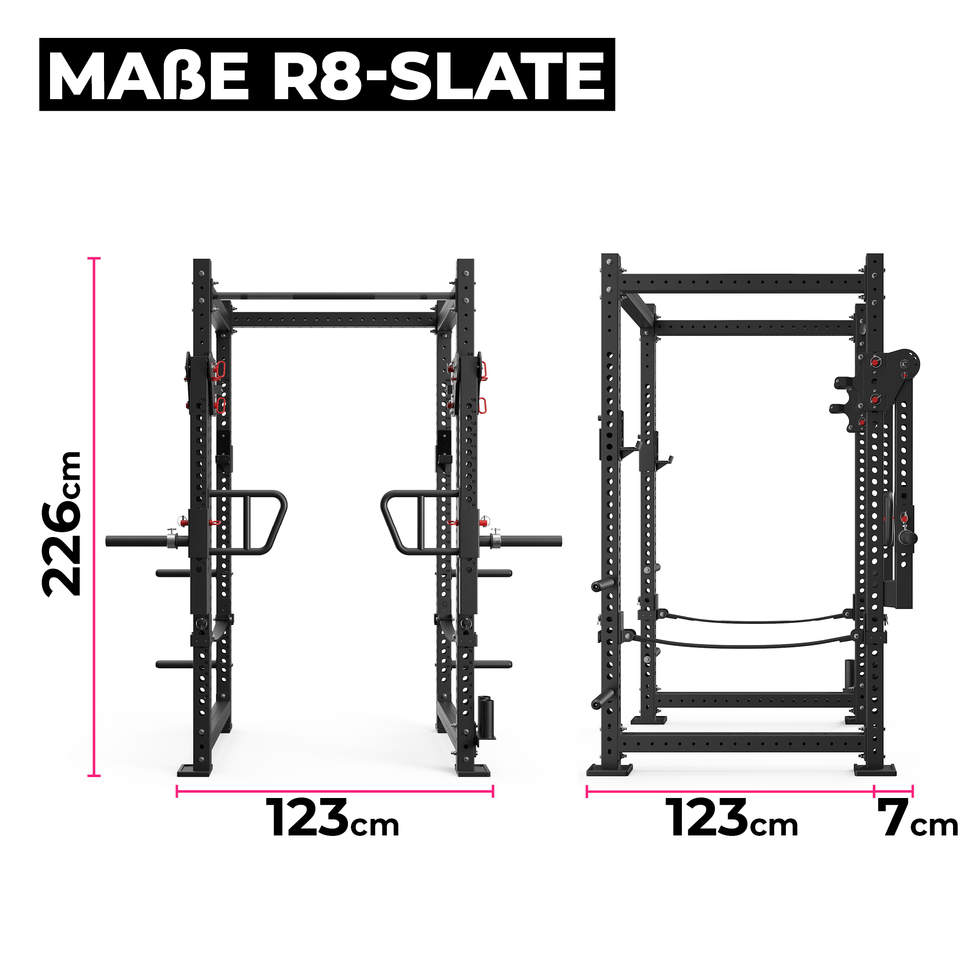 Power Rack R8-Slate: Full Rack in Studio Qualität