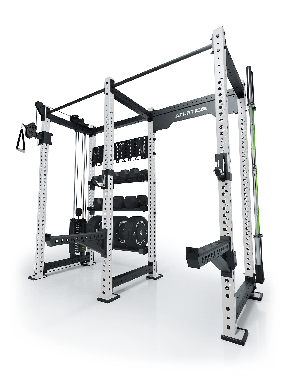 ATLETICA R8 Falcon | Power Rack mit Kabelzug & 95kg Gewichtsblock