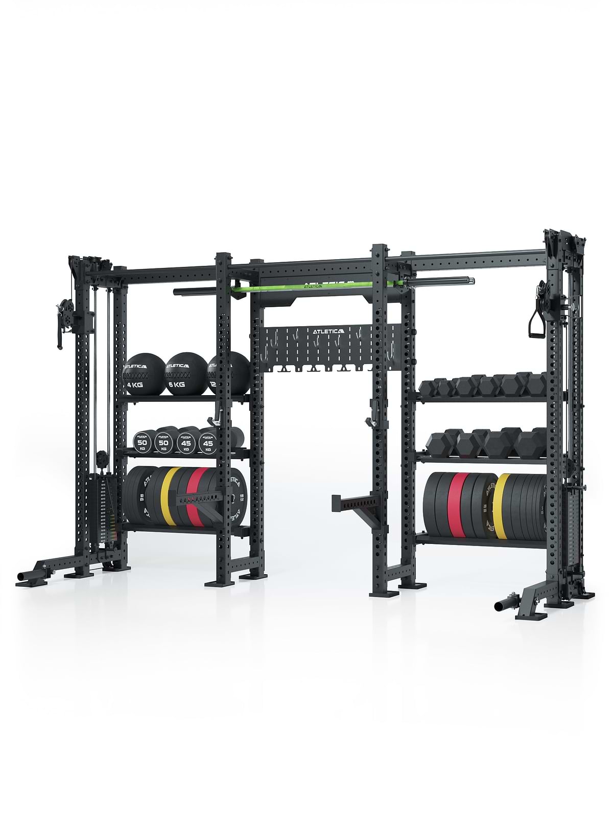 Power Rack Hoist ATLETICA R8 VULTURE | Power Rack with Cable Towers & Storage