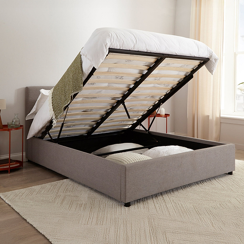 Waltham Ottoman Storage Bed Frame Close3 from Roseland Furniture