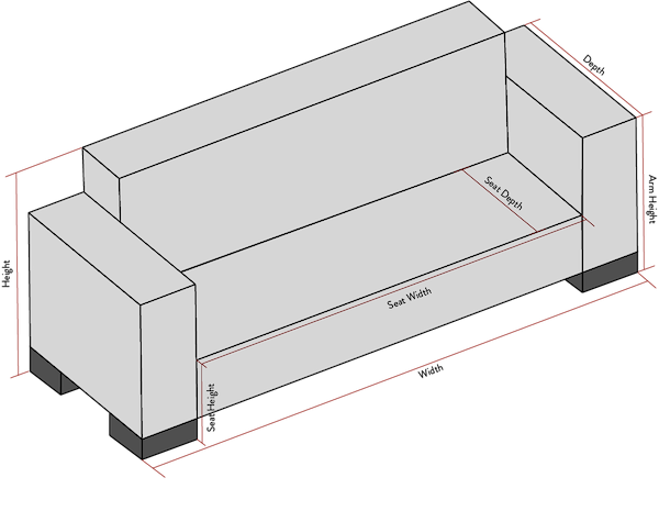 Sofa size guide