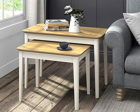 Windsor Cream Nest of Tables | Roseland Furniture