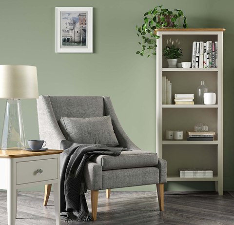 Windsor Cream Slim Bookcase | Roseland Furniture