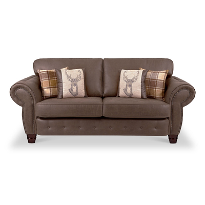 Ashford Faux Leather 3 Seater Sofa