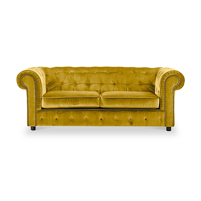 Kingswell Velvet 3 Seater Sofa
