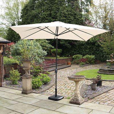 2.4 x 3m Rectangular Parasol Aluminium