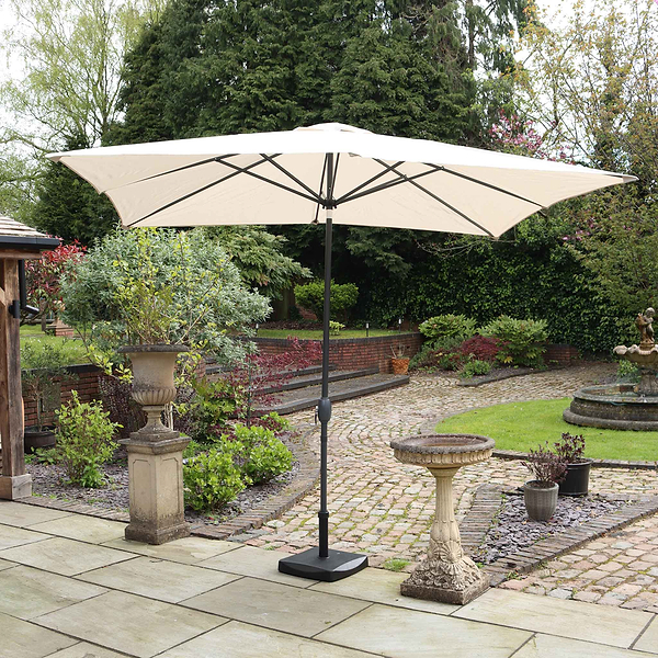 2.7 x 3m Rectangular Parasol Aluminium