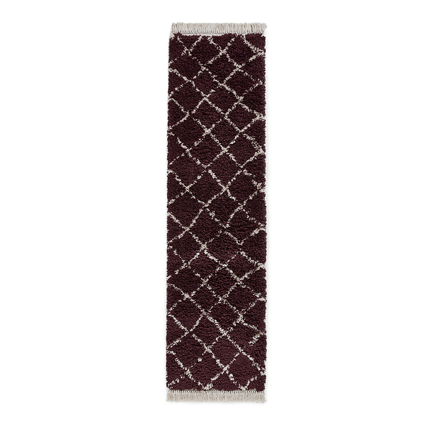 Willow Shaggy Tasselled Diamond Rug