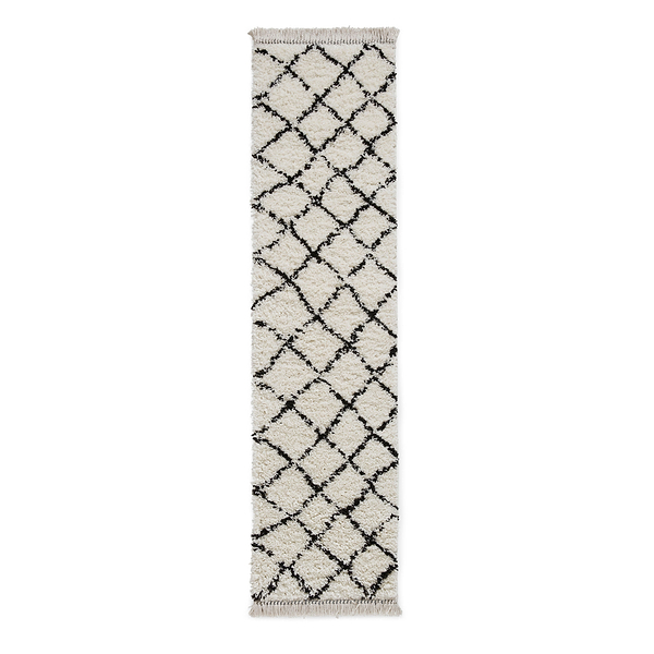Willow Shaggy Tasselled Diamond Rug