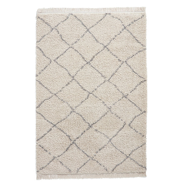 Willow Shaggy Tasselled Diamond Rug
