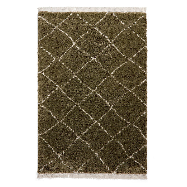 Willow Shaggy Tasselled Diamond Rug