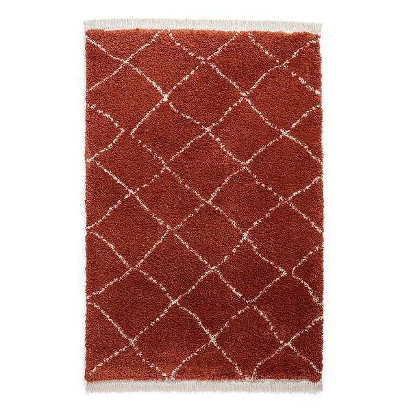 Willow Shaggy Tasselled Diamond Rug